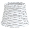 Vidaxl -Lampenschatten Ø20x15 cm Wicker Weiß