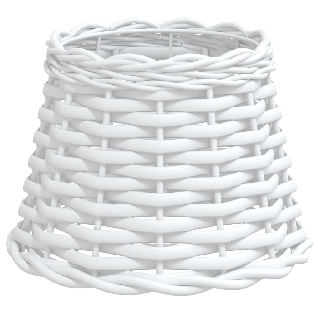 Vidaxl -Lampenschatten Ø20x15 cm Wicker Weiß