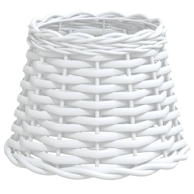 Vidaxl -Lampenschatten Ø20x15 cm Wicker Weiß