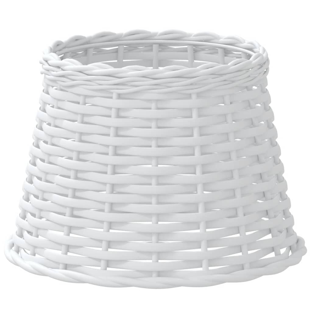 Vidaxl -Lampenschatten Ø25x17 cm Wicker Weiß