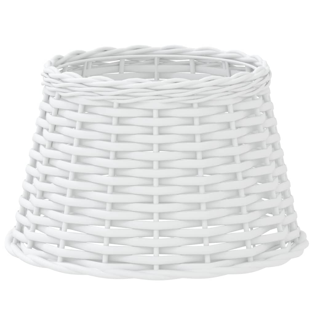 Vidaxl -Lampenschatten Ø38x23 cm Wicker Weiß