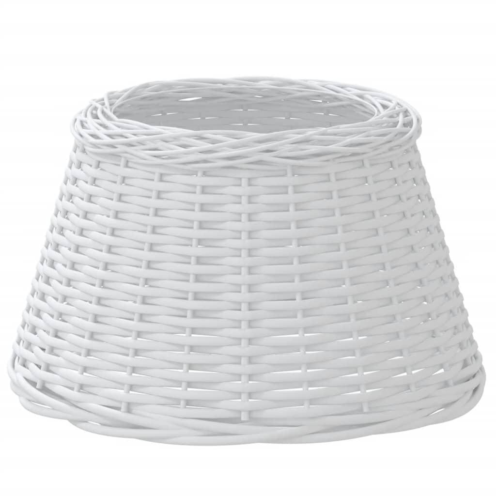 Vidaxl -Lampenschatten Ø50x30 cm Wicker Weiß