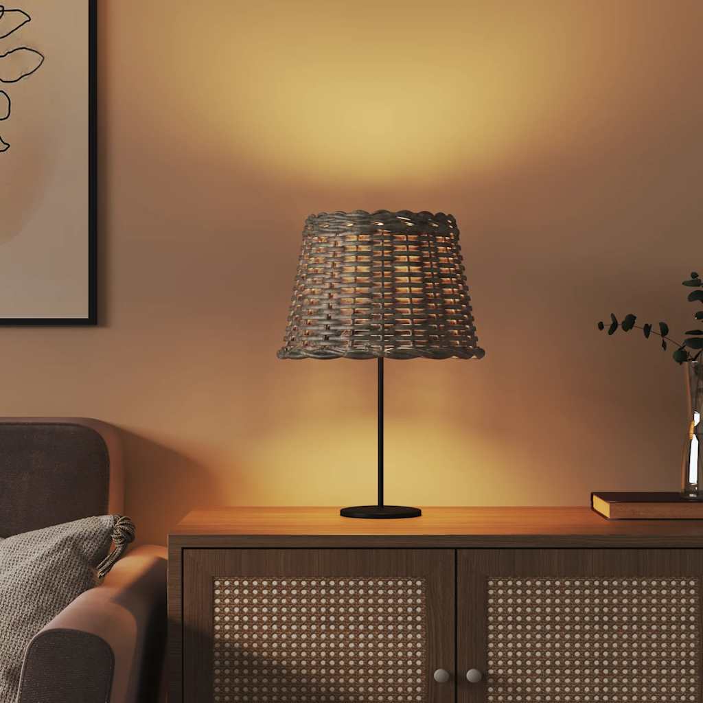 Vidaxl -Lampenschatten Ø30x20 cm Wicker Brown
