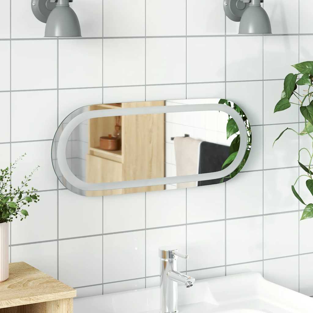 Vidaxl Badezimmerspiegel LED 50x20 cm Oval