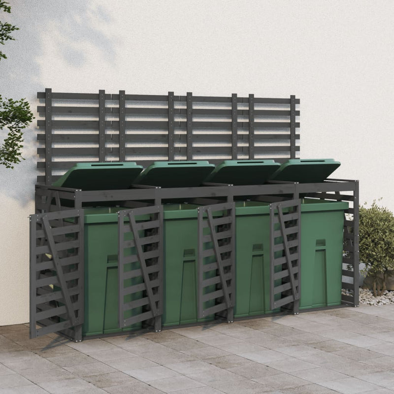 Vidaxl Container Speicher vier -zeit Festkieferngrau grau grau