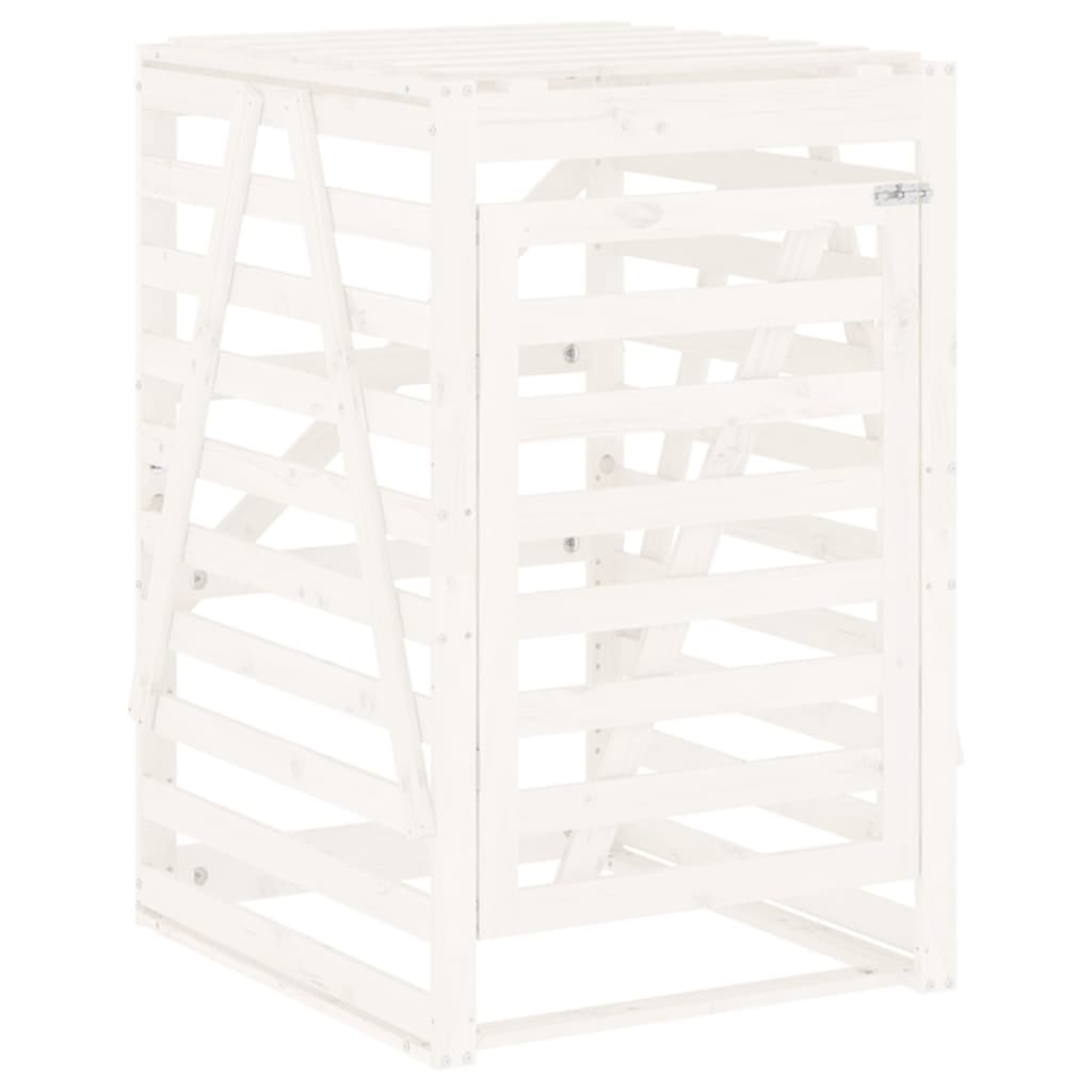 VIDAXL -Containerspeicher 84x90x128,5 cm Festkiefer weiß