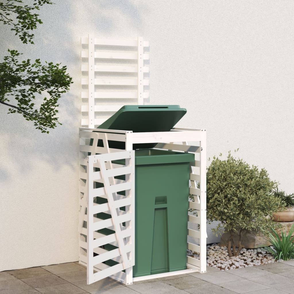 VIDAXL -Containerspeicher 84x90x128,5 cm Festkiefer weiß