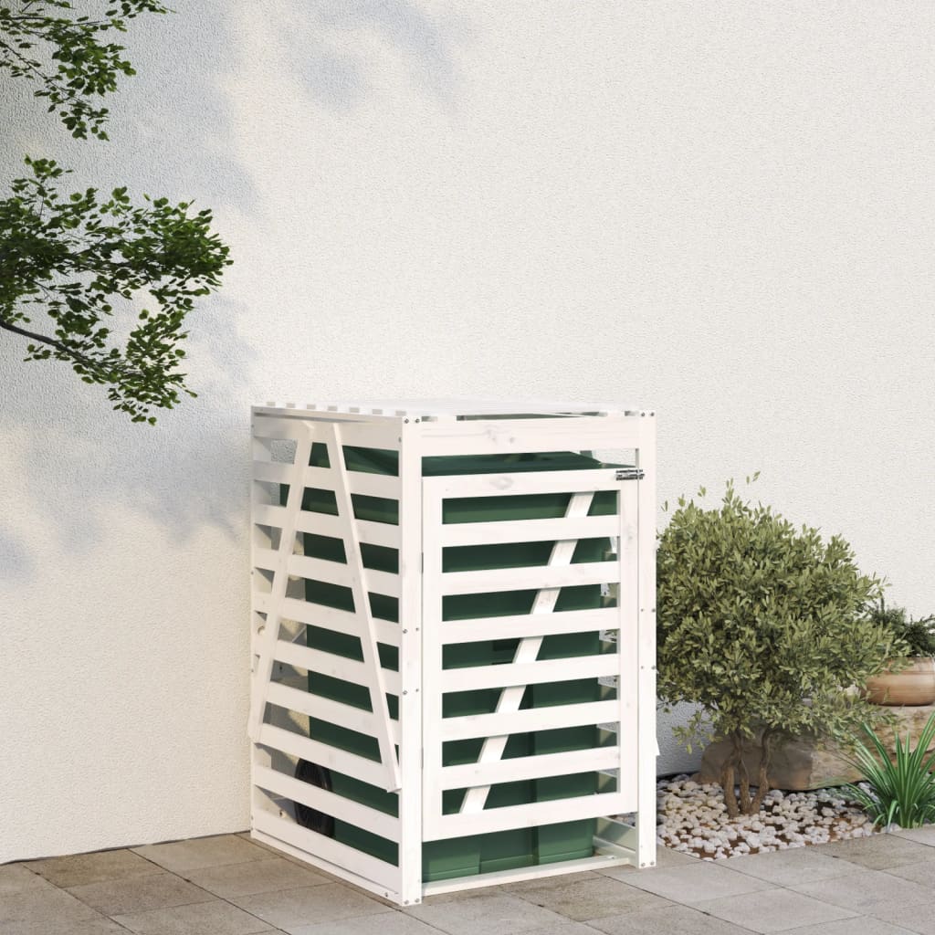 VIDAXL -Containerspeicher 84x90x128,5 cm Festkiefer weiß