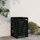 VIDAXL -Containerspeicher 84x90x128,5 cm Festkiefer Kiefernschwarz schwarz
