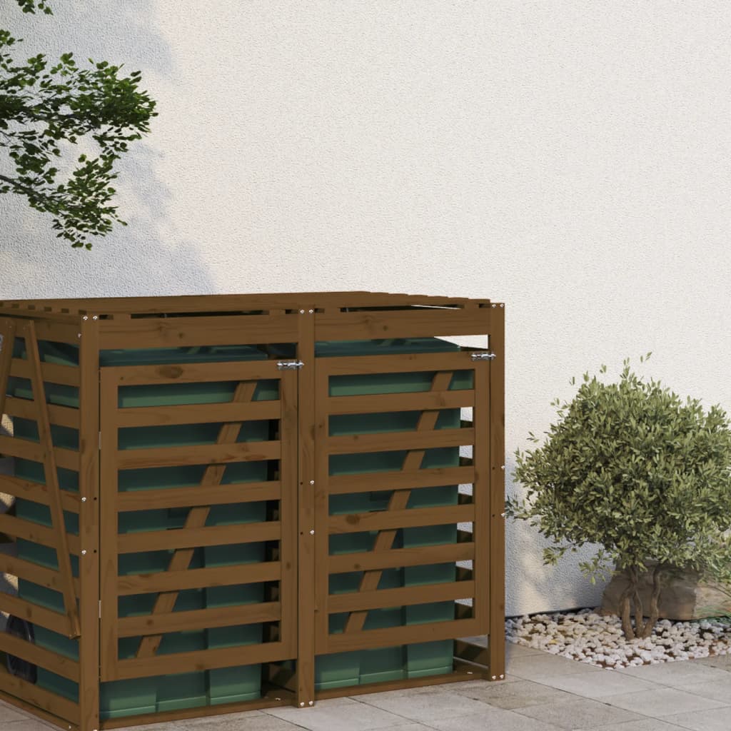 Vidaxl Container Speicherverlängerung Festkiefer Honigbraun