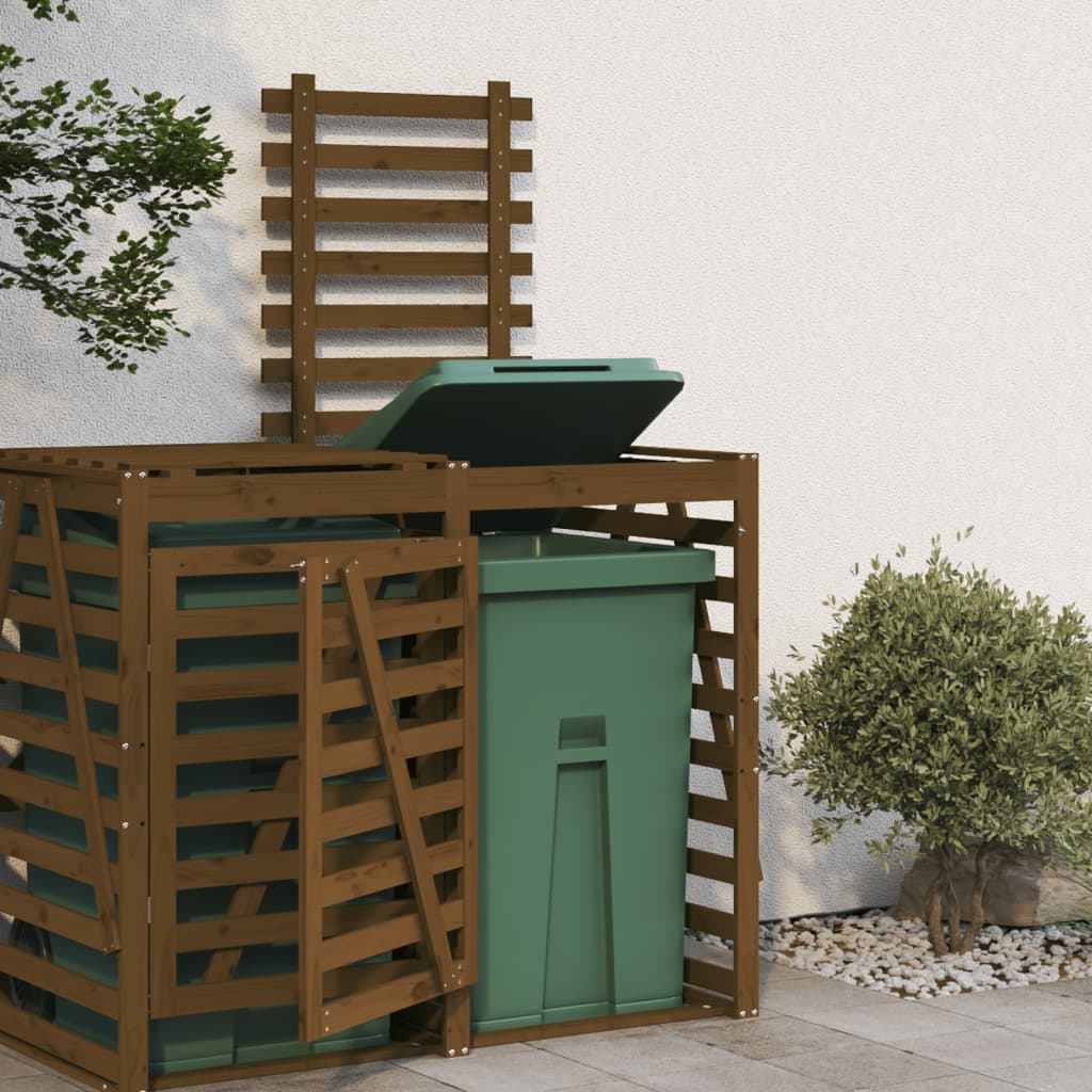 Vidaxl Container Speicherverlängerung Festkiefer Honigbraun