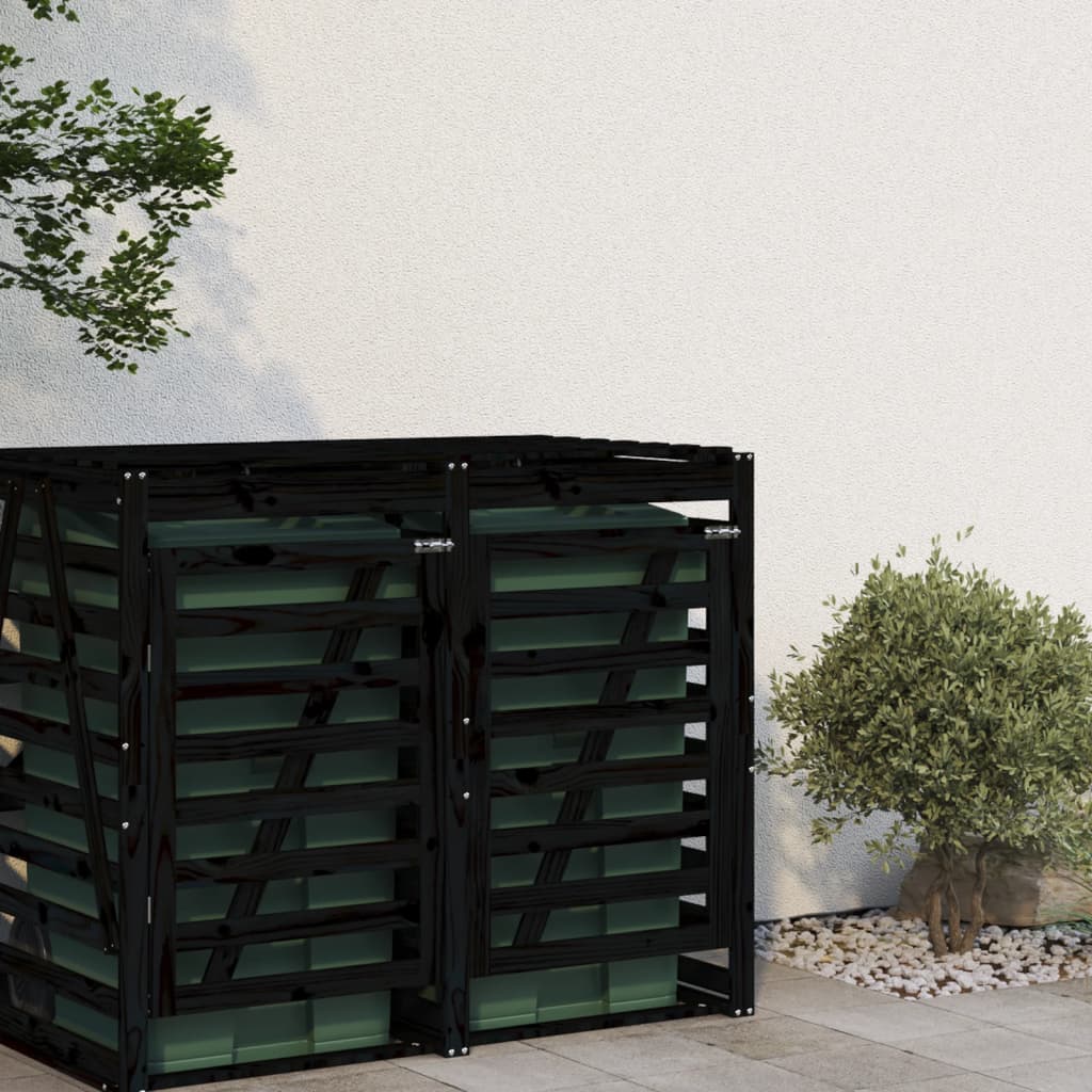 Vidaxl Container Speicherverlängerung Festkiefer schwarz