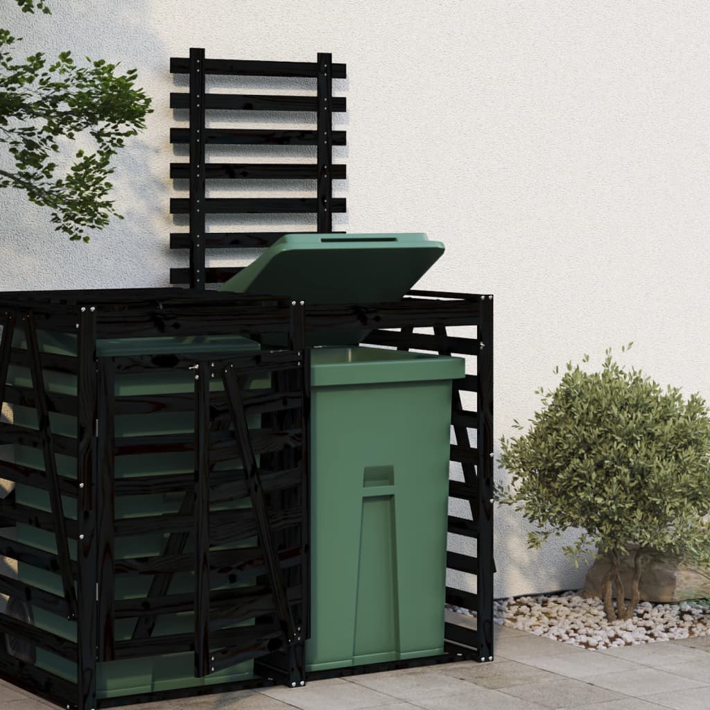Vidaxl Container Speicherverlängerung Festkiefer schwarz