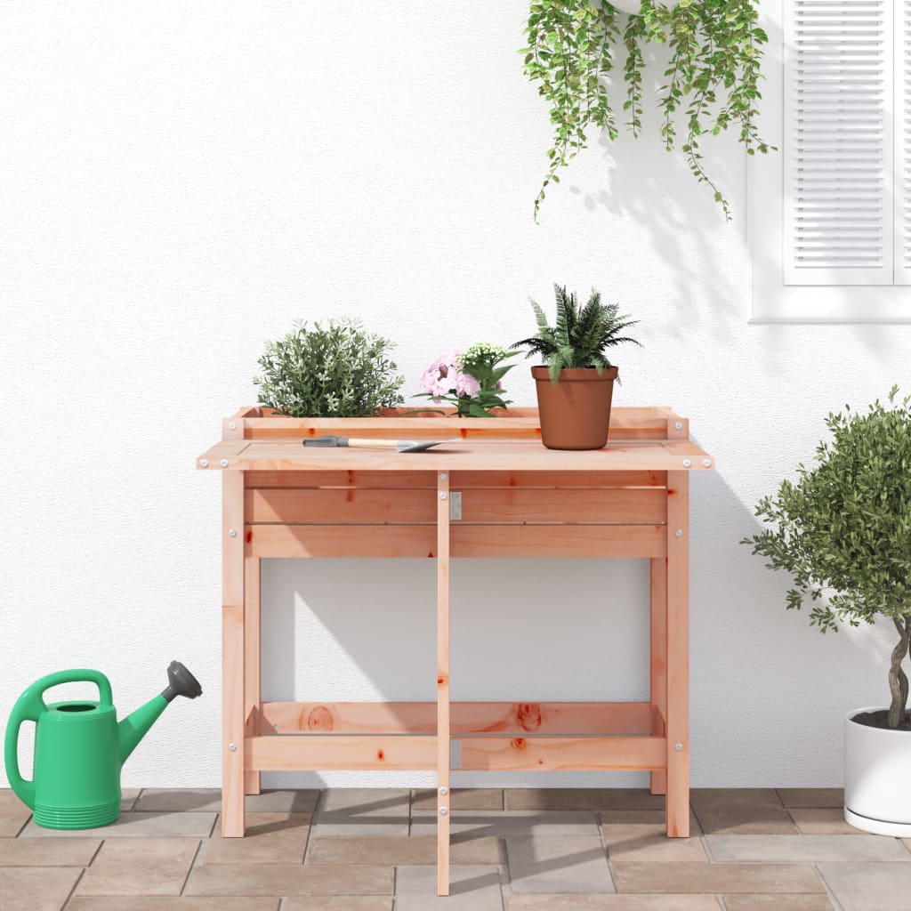 VIDAXL -Planungsbox mit Klapptisch Top Solid Douglashout