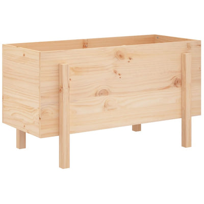 Vidaxx Pflanzgefäß erhöht 101x50x57 cm aus massivem Kiefernholz
