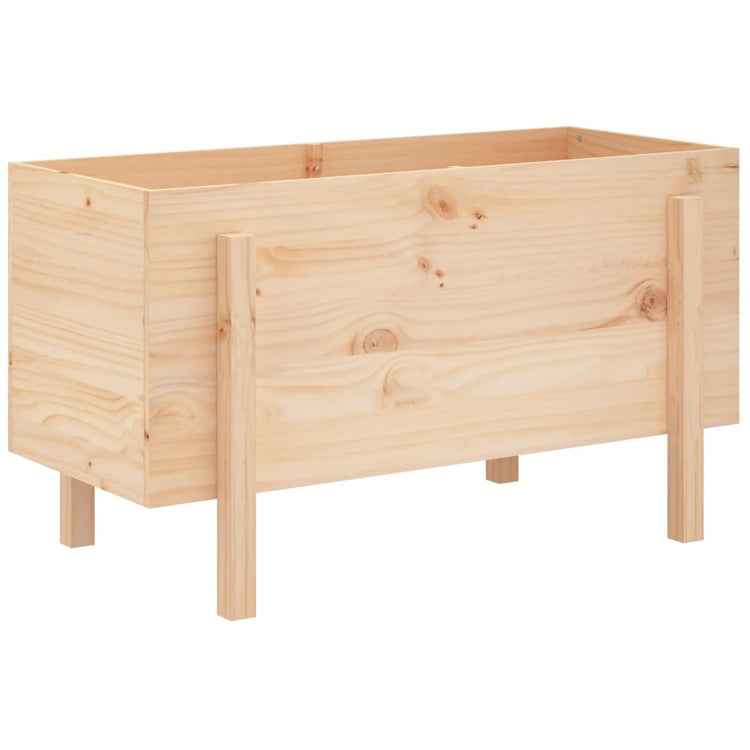 Vidaxx Pflanzgefäß erhöht 101x50x57 cm aus massivem Kiefernholz