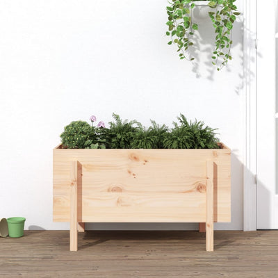 Vidaxx Pflanzgefäß erhöht 101x50x57 cm aus massivem Kiefernholz
