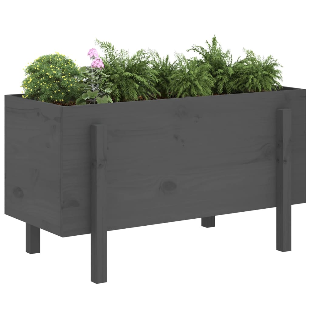 VIDAXL -Pflanzer erhöht 101x50x57 cm Festkieferngrau