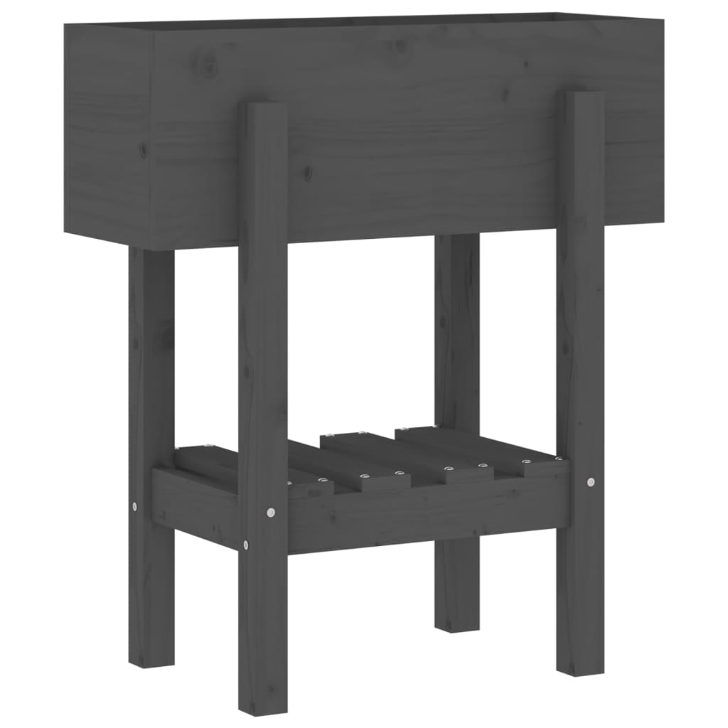 VIDAXL -Planungsbox 62x30x69 cm Festkiefergrau