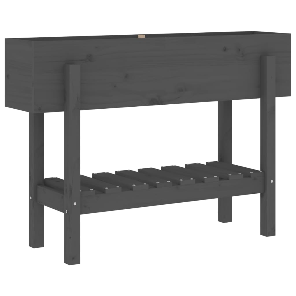 VIDAXL -Pflanzer erhöht 101x30x69 cm Festkiefergrau