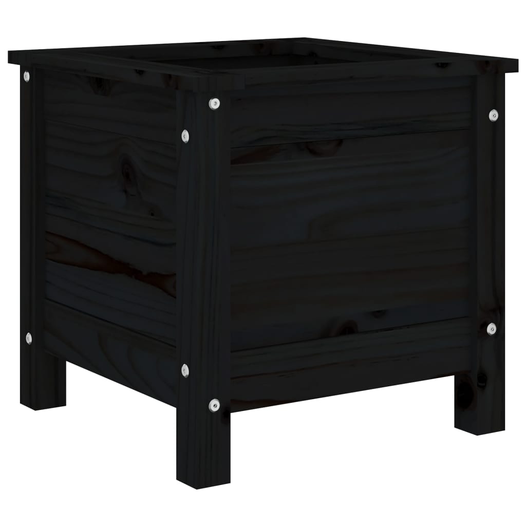 VIDAXL -Planungsbox 40x40x39 cm Festkiefer schwarz