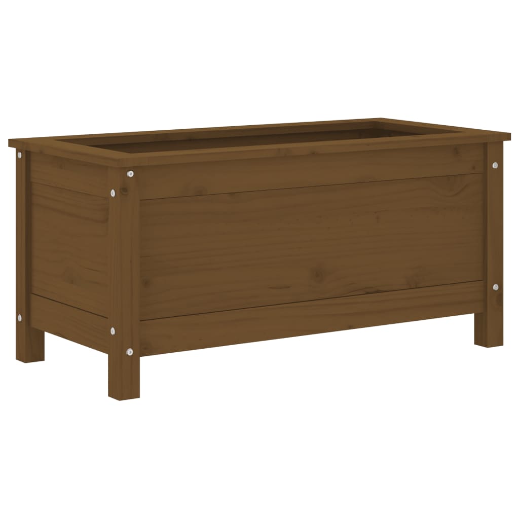 VIDAXL -Planungsbox 82.5x40x39 cm Festkiefer Honigbraun