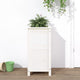 Vidaxl -Pflanzer Big 40x40x78 cm Festkiefer weiß