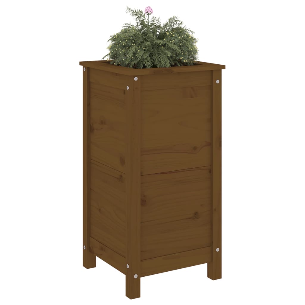 VIDAXL -Planungsbox 40x40x78 cm Festkiefer Honigbraun
