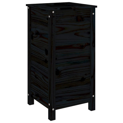 VIDAXL -Planungsbox 40x40x78 cm Festkiefer schwarz