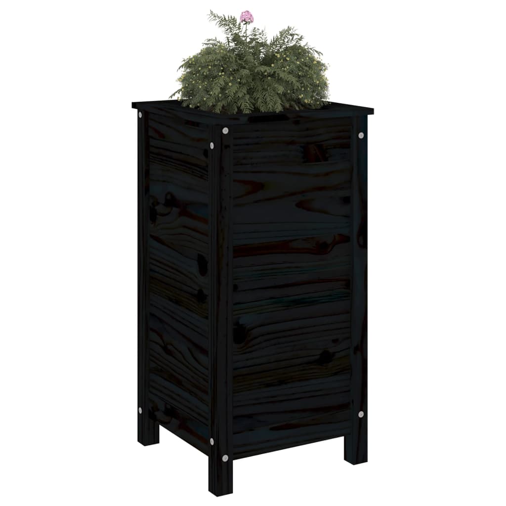 VIDAXL -Planungsbox 40x40x78 cm Festkiefer schwarz