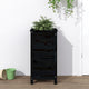 VIDAXL -Planungsbox 40x40x78 cm Festkiefer schwarz
