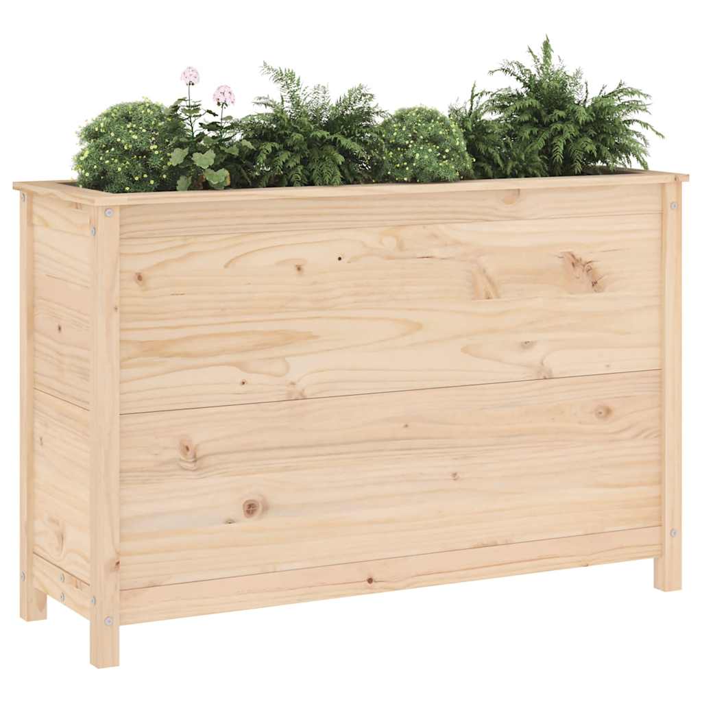 Vidaxx Pflanzgefäß erhöht 119,5x40x78 cm aus massivem Kiefernholz