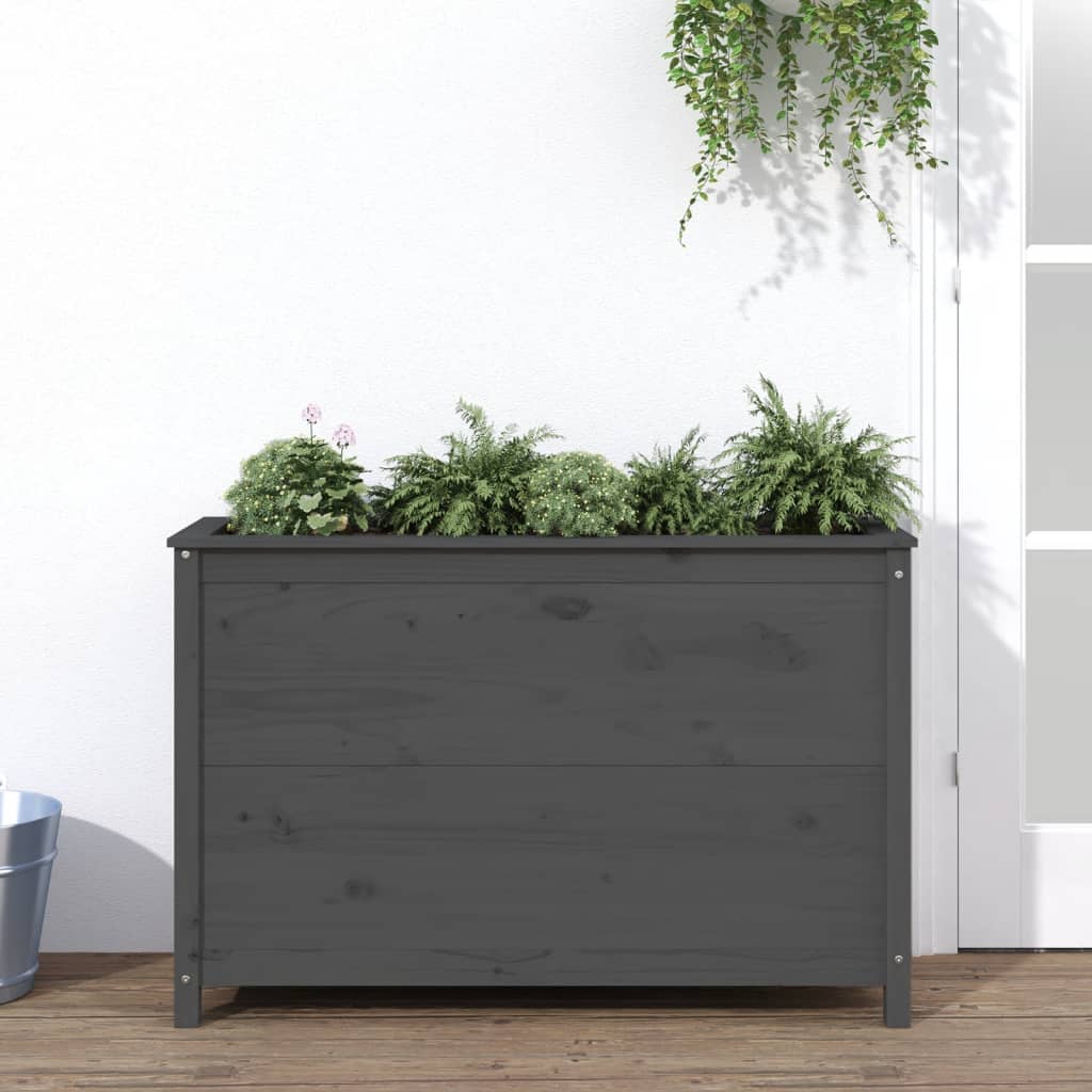 VIDAXL -Pflanzer erhöht 119,5 x 40 x 78 cm Festkiefergrau