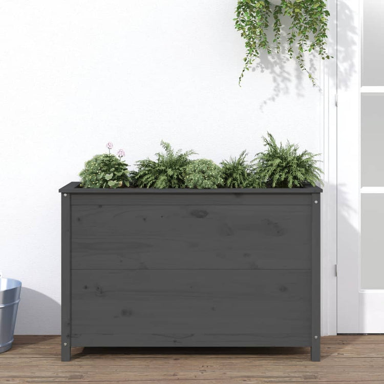 VIDAXL -Pflanzer erhöht 119,5 x 40 x 78 cm Festkiefergrau