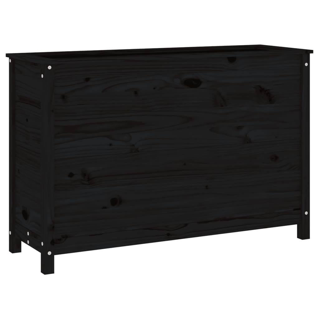 VIDAXL -Pflanzer erhöht 119,5 x 40 x 78 cm Festkiefer schwarz