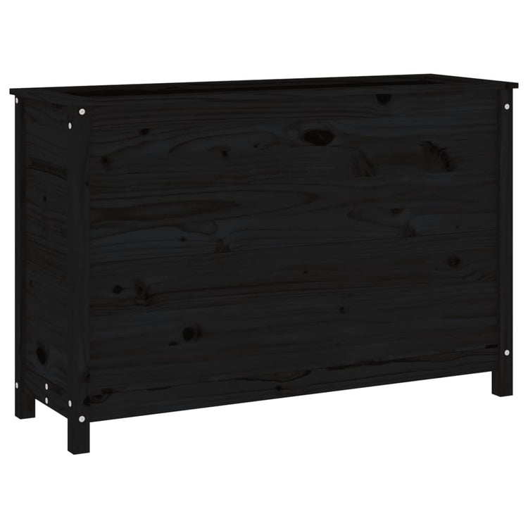 VIDAXL -Pflanzer erhöht 119,5 x 40 x 78 cm Festkiefer schwarz