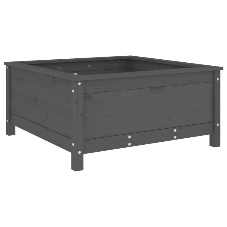 VIDAXL -Planungsbox 82.5x82.5x39 cm Festkiefergrau