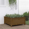 VIDAXL -Planungsbox 82.5x82.5x39 cm Festkiefer Honigbraun