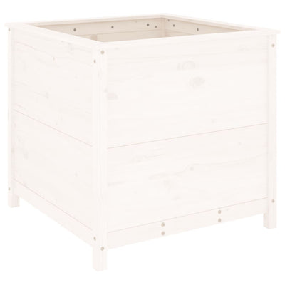 VIDAXL -Planungsbox 82.5x82.5x78 cm Festkiefer weiß