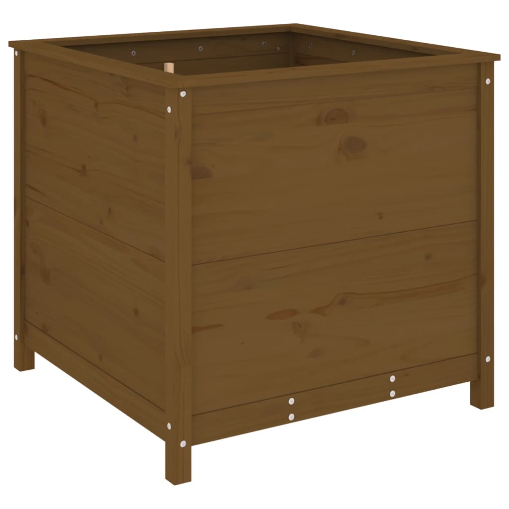 VIDAXL -Planungsbox 82.5x82.5x78 cm Festkiefer Honigbraun