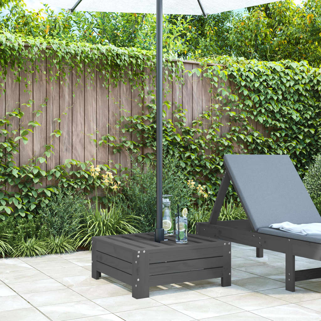 Vidaxl Parasol Footing Festkiefergrau