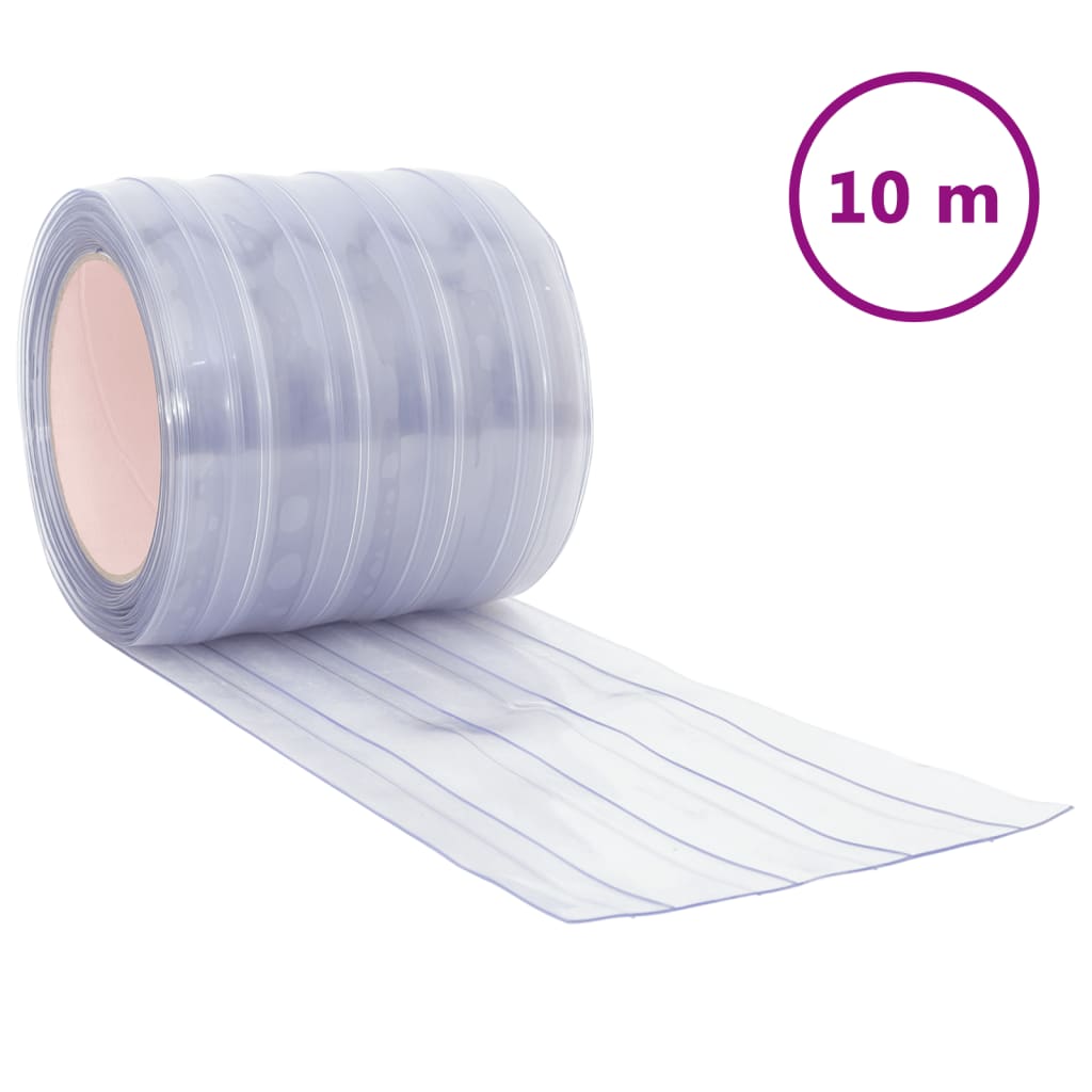 Vidaxl Deurboordijn 200 mm x 1,6 mm 10 m PVC transparent