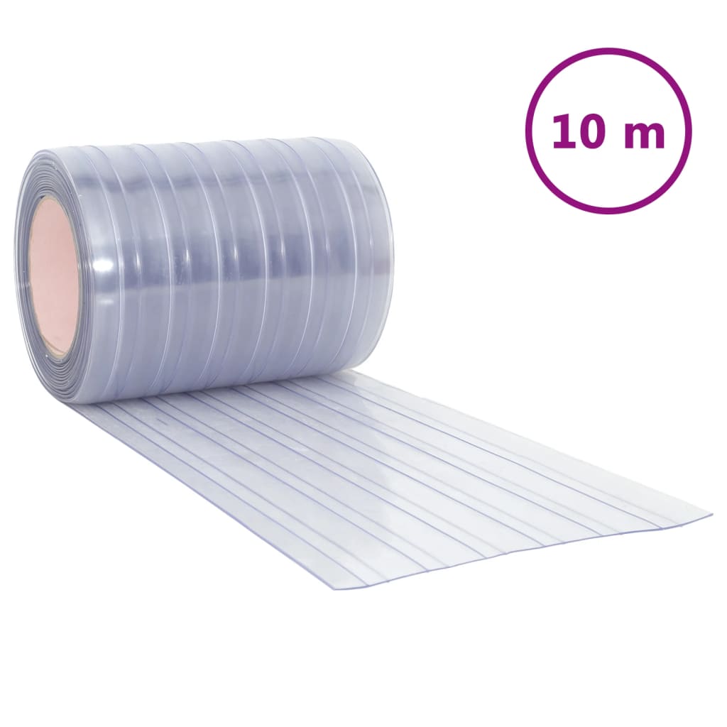 Vidaxl -Türvorhang 300x2,6 mm 10 m PVC transparent