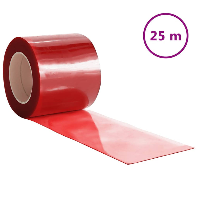 Vidaxl Deurgoordijn 200x1,6 mm 25 m PVC -Rot