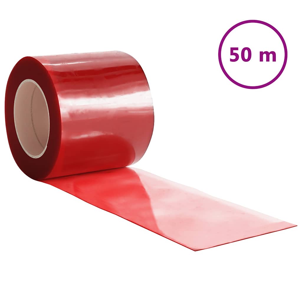 Vidaxl Deurboordijn 200x1,6 mm 50 m PVC -Rot