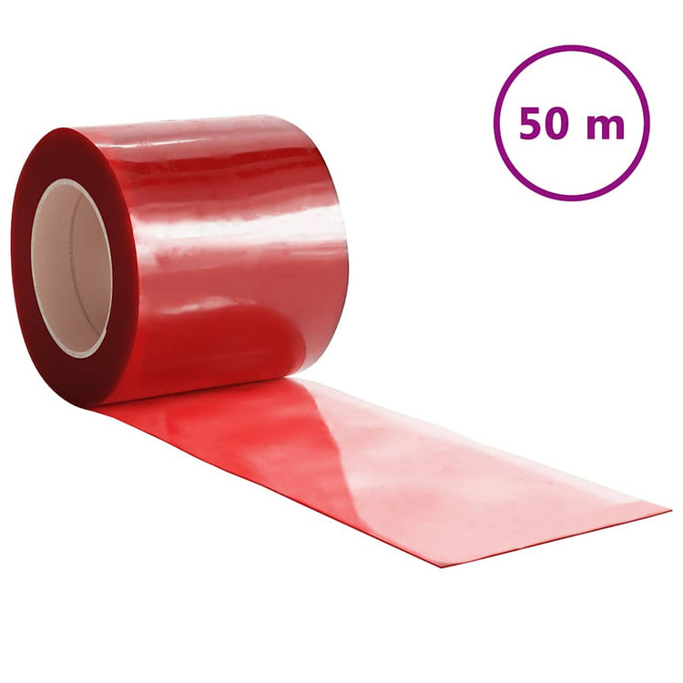 Vidaxl Deurboordijn 200x1,6 mm 50 m PVC -Rot