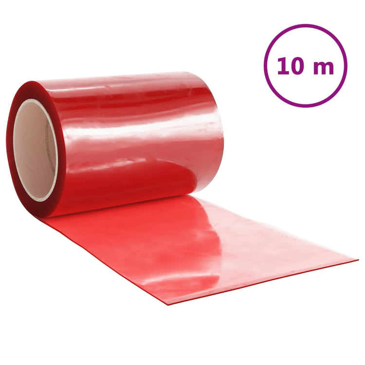 Vidaxl -Türvorhang 300x2,6 mm 10 m PVC -Rot