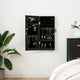 VIDAXL -Schmuckschrank mit Spiegelwand -montiert 30x8,5x67 cm Schwarz