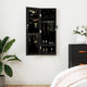 VIDAXL -Schmuckschrank mit Spiegelwand -montiert 30x8,5x90 cm Schwarz