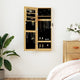 VIDAXL -Schmuckschrank mit Spiegelwand -montiert 30x8,5x90 cm Weiß